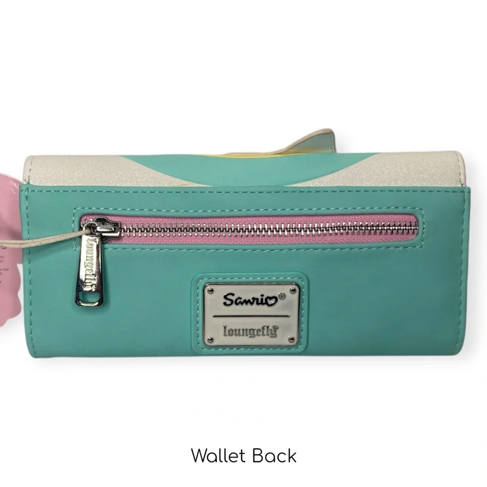 Loungefly Sanrio Little Twin Stars Rainbow Print Crossbody Wallet - Picture 16 of 16